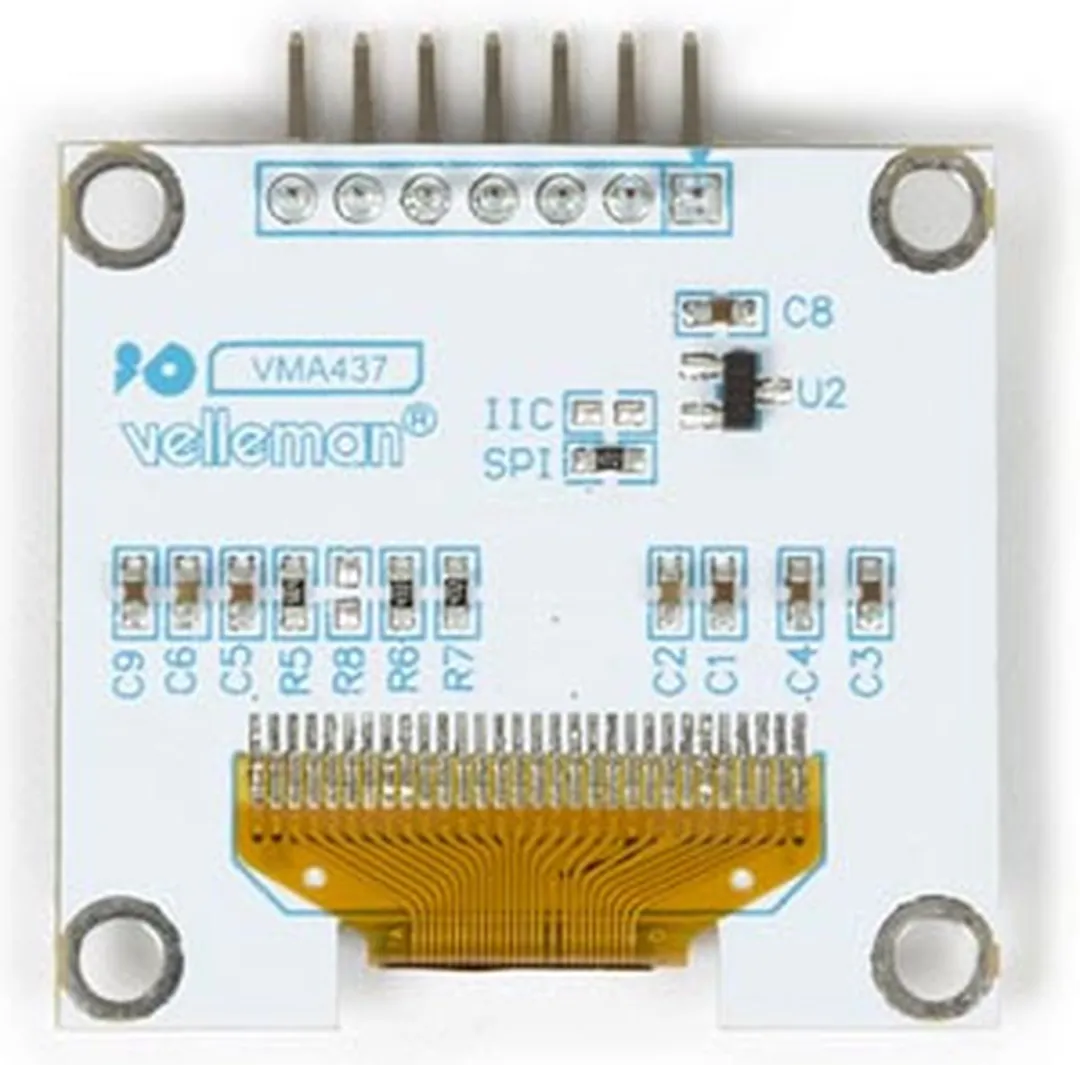 Whadda OLED-display Arduino 1.3" 35x33,5mm - Blauw