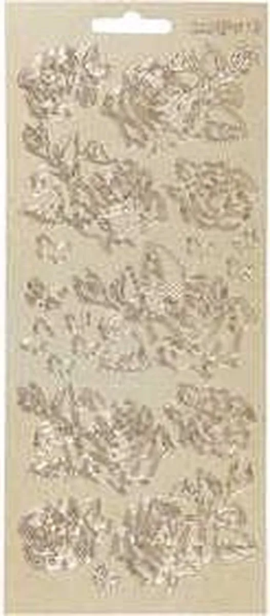 Creativ Company Gouden Rozen Stickers - 1 Vel - 10x23cm
