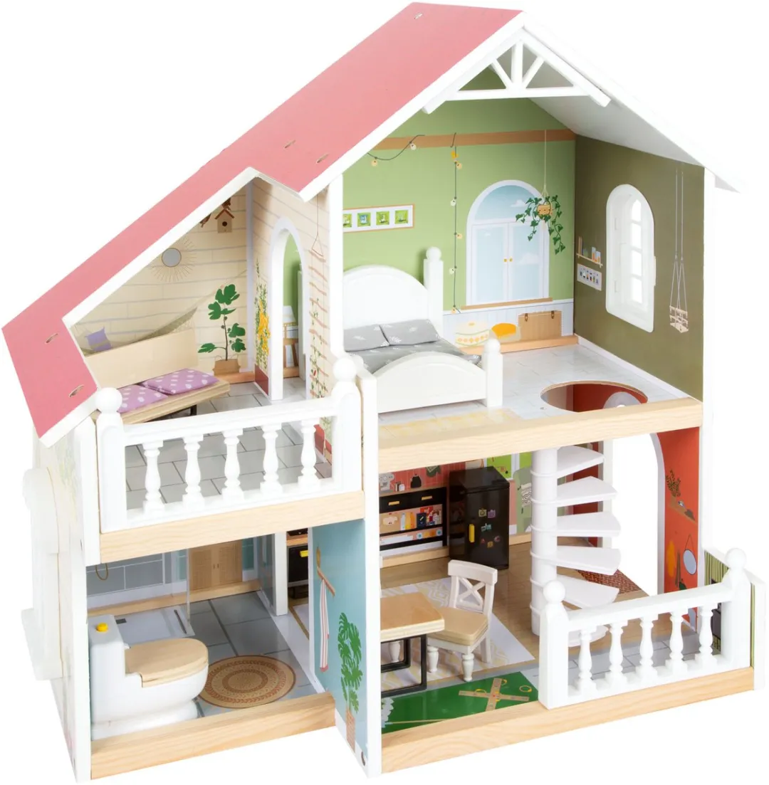 Small Foot Urban Villa Poppenhuis - 9 Meubels - Multi