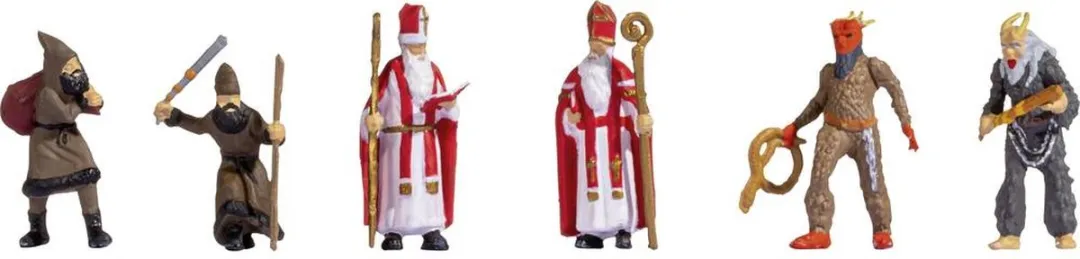 Noch Sinterklaas en Zwarte Piet Schaal H0