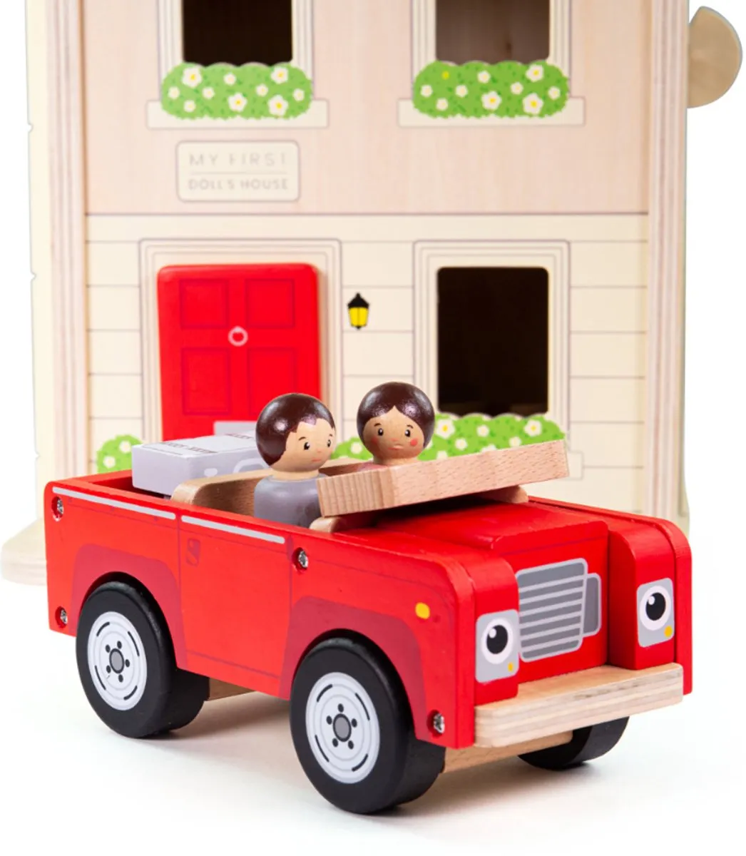 BIGJIGS Poppenhuis Multicolor - 13 Meubels 2 Poppen