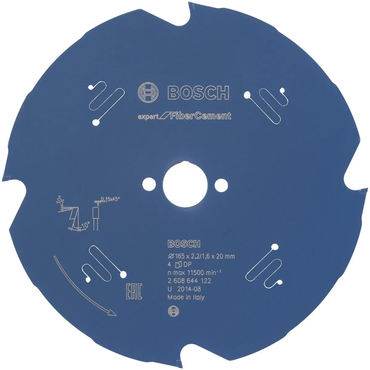Bosch Expert Fiber Cement Cirkelzaagblad 165x20 - 4 Tanden