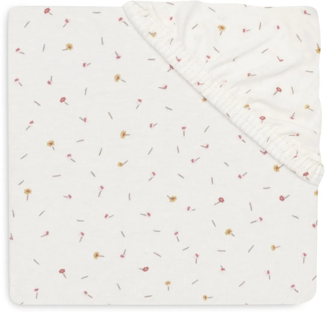 Jollein Hoeslaken Jersey Pretty Picnic Flower Drops - 2 Stuks