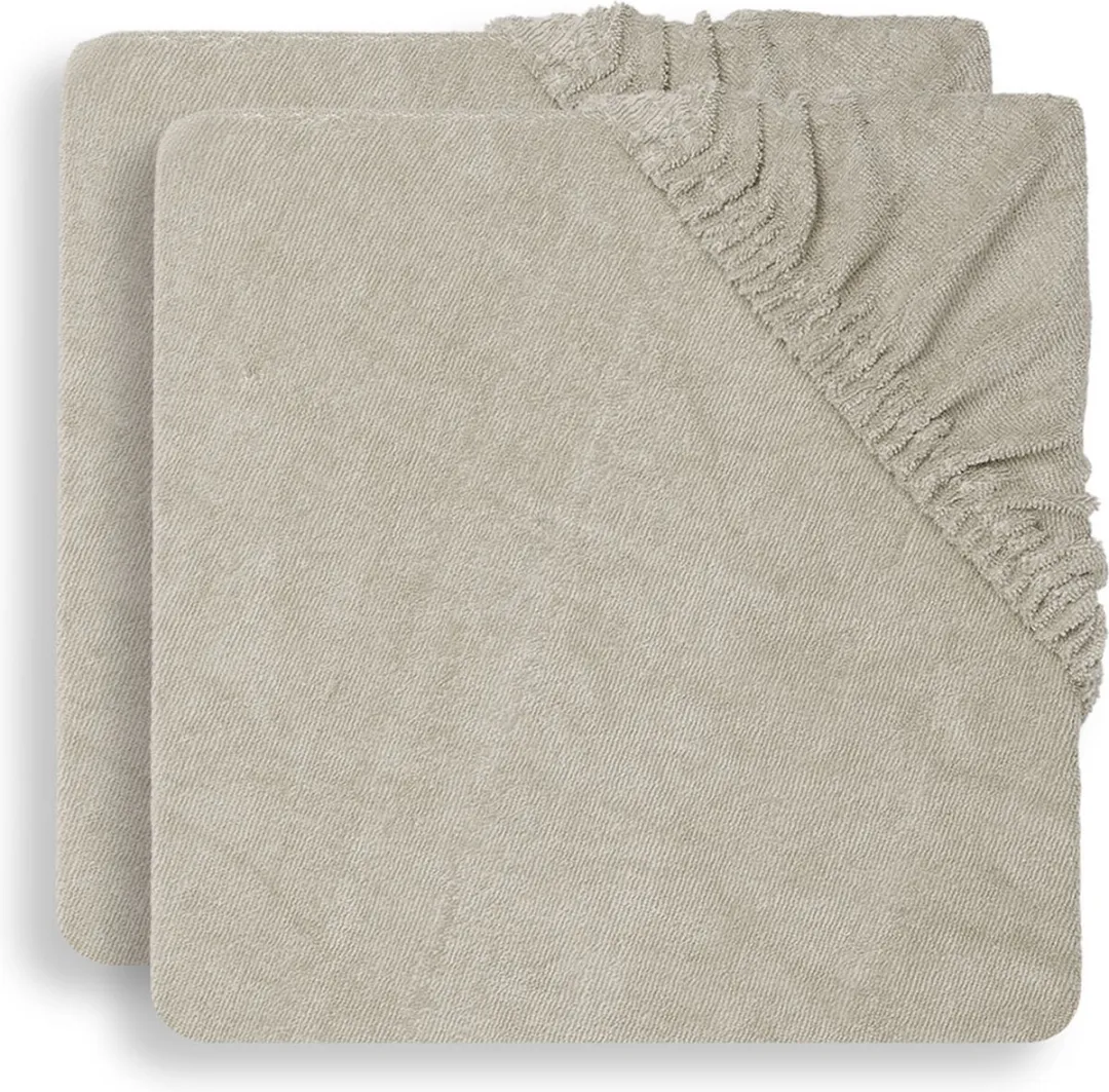 Jollein Aankleedkussenhoes Badstof 50x70cm - Nougat - 2 Stuks
