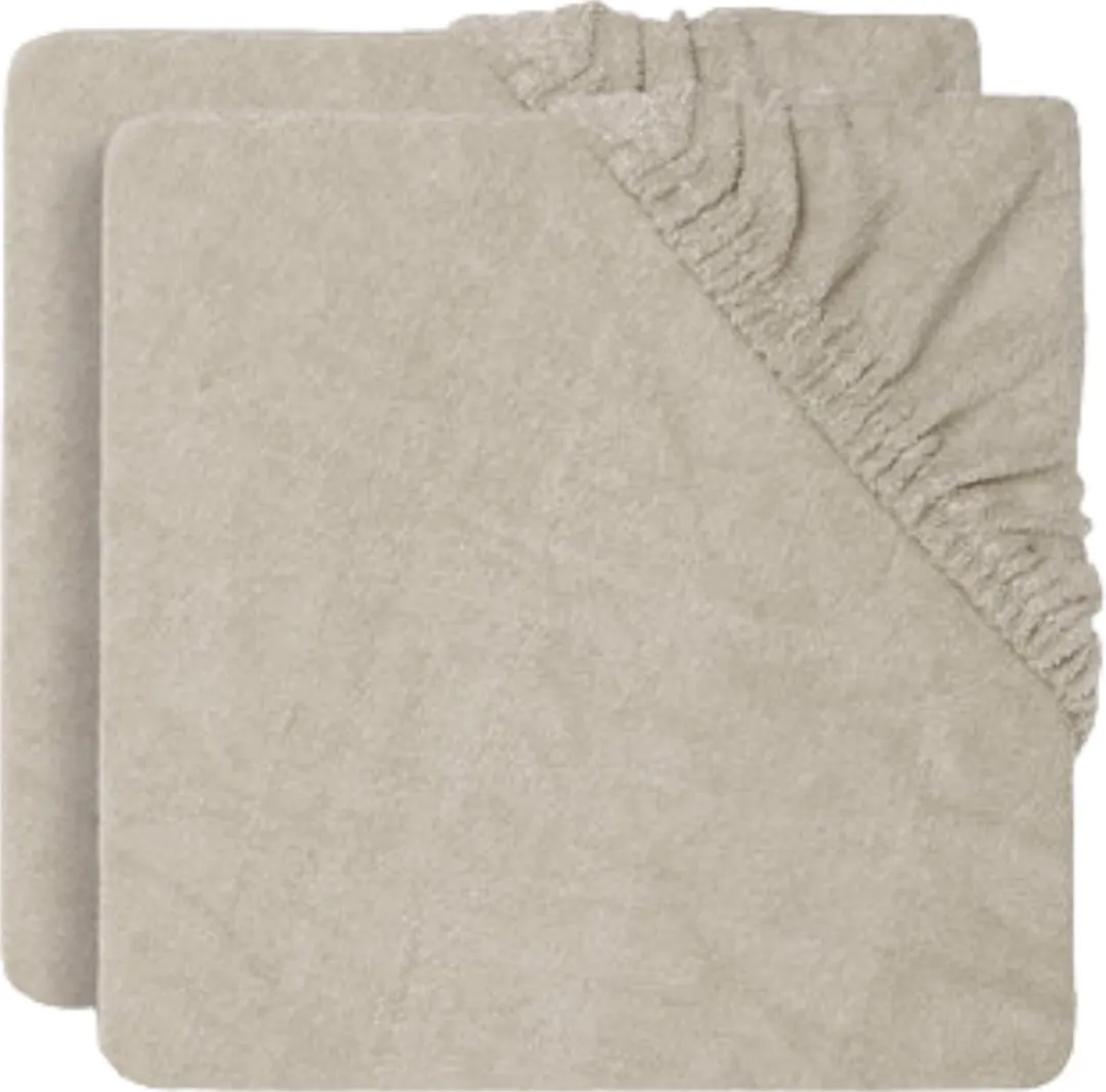 Jollein Aankleedkussenhoes Badstof 50x70cm - Nougat - 2 Stuks