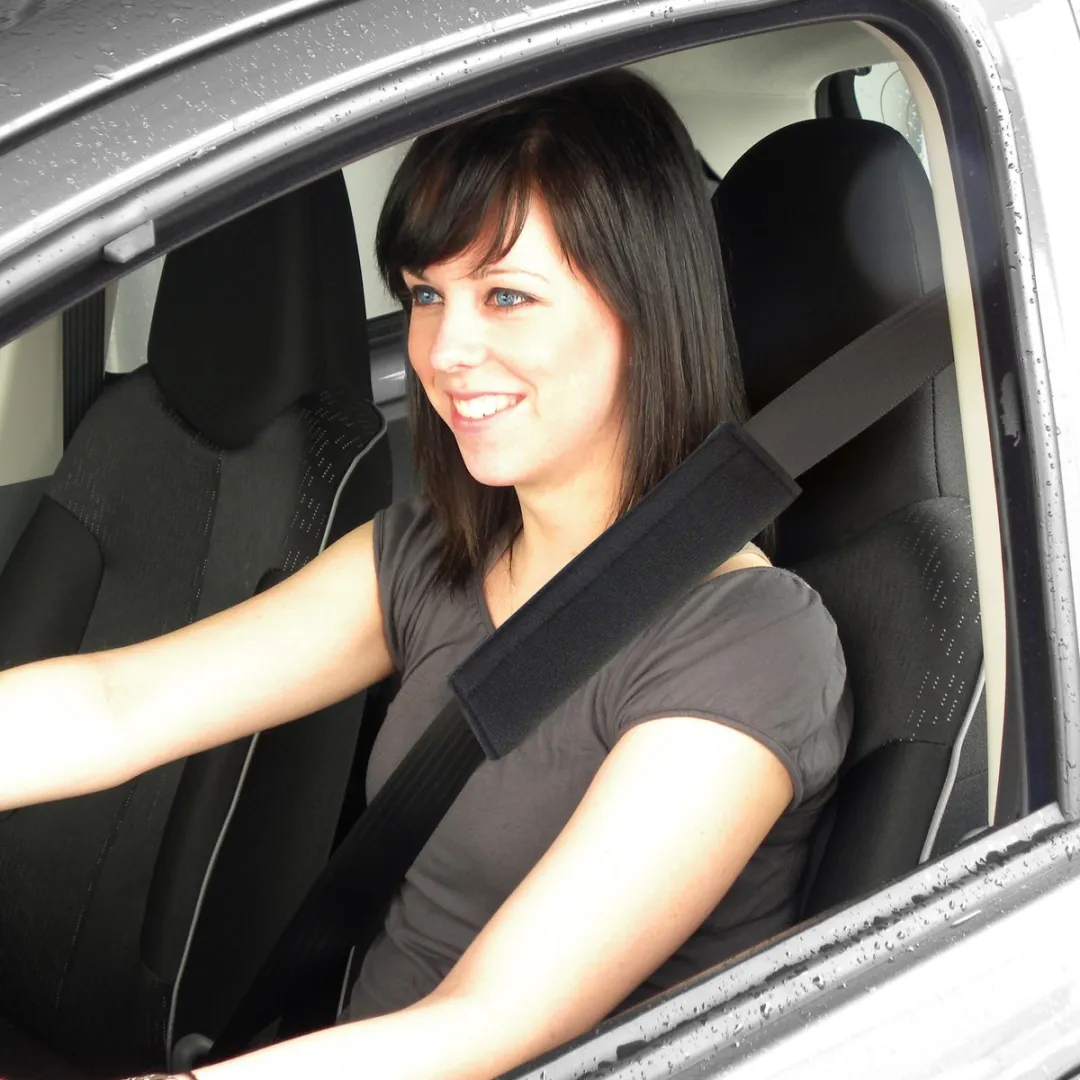 Carpoint Gordelbeschermer - Universele Gordelhoes - 2 stuks - Zwart