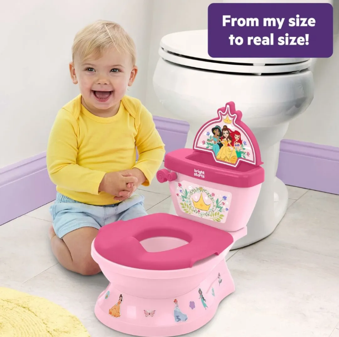 Bright Starts Disney Princess Mini Toilet - Roze
