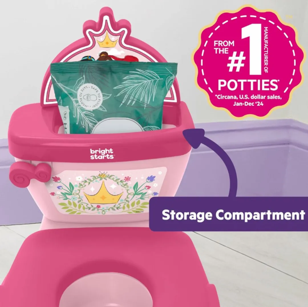 Bright Starts Disney Princess Mini Toilet - Roze