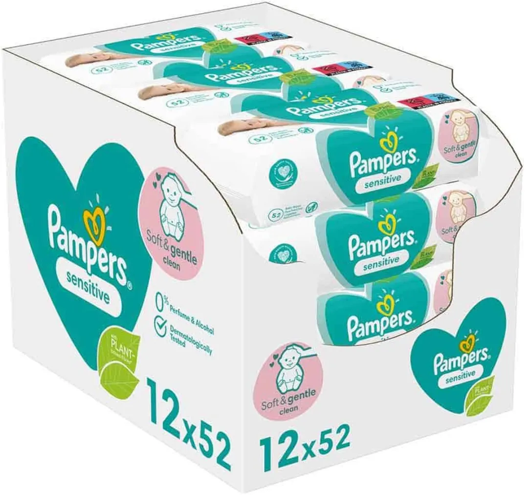 Pampers Sensitive Billendoekjes 624 Stuks