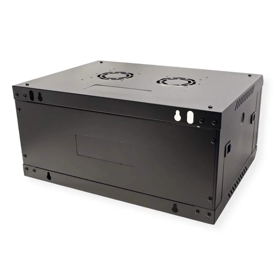 ROLINE 19-inch wandbehuizing Basic Plus 4U, 600x450 BxD zwart