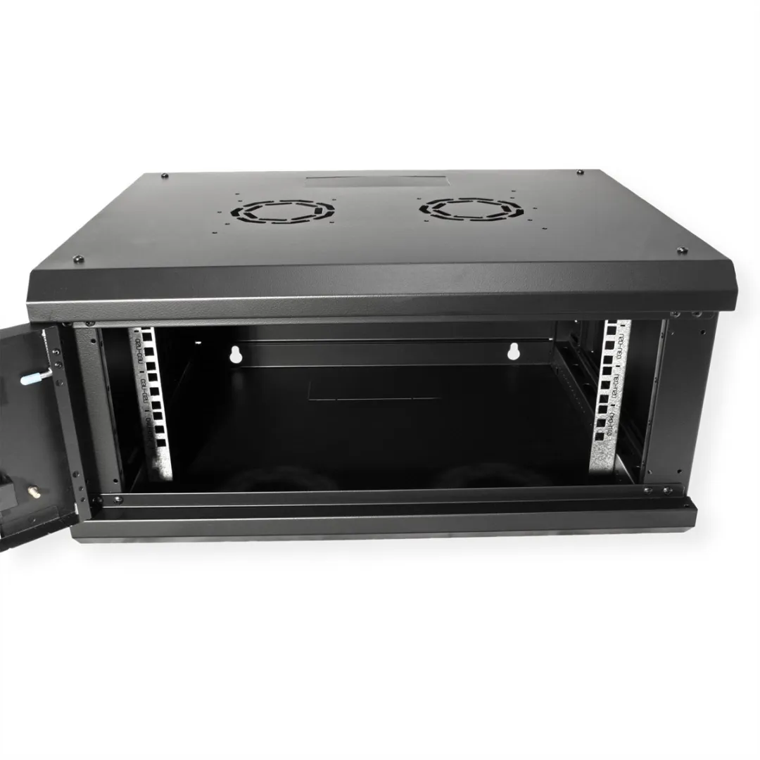 ROLINE 19-inch wandbehuizing Basic Plus 4U, 600x450 BxD zwart