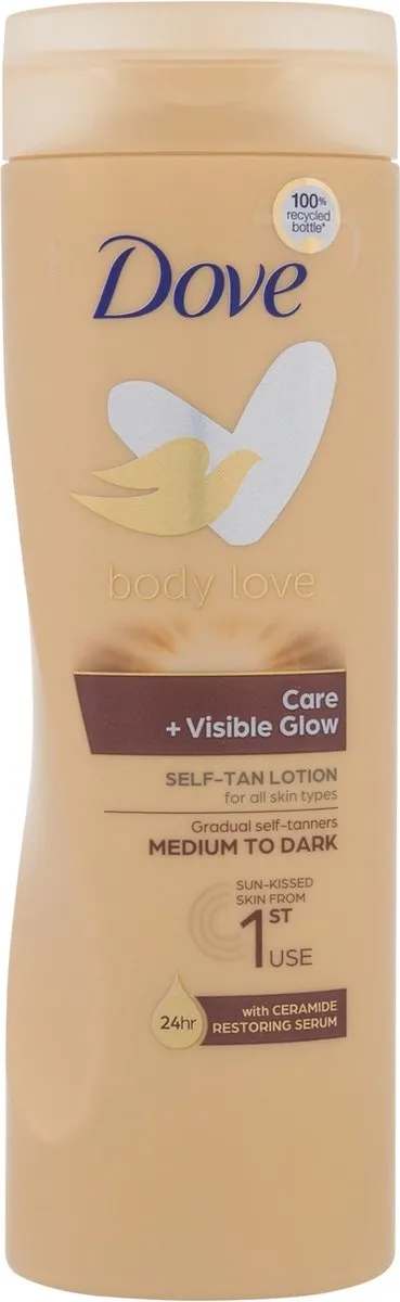 Dove Body Love Care Visible Glow Zelfbruiningslotion 400ml - Medium tot donker