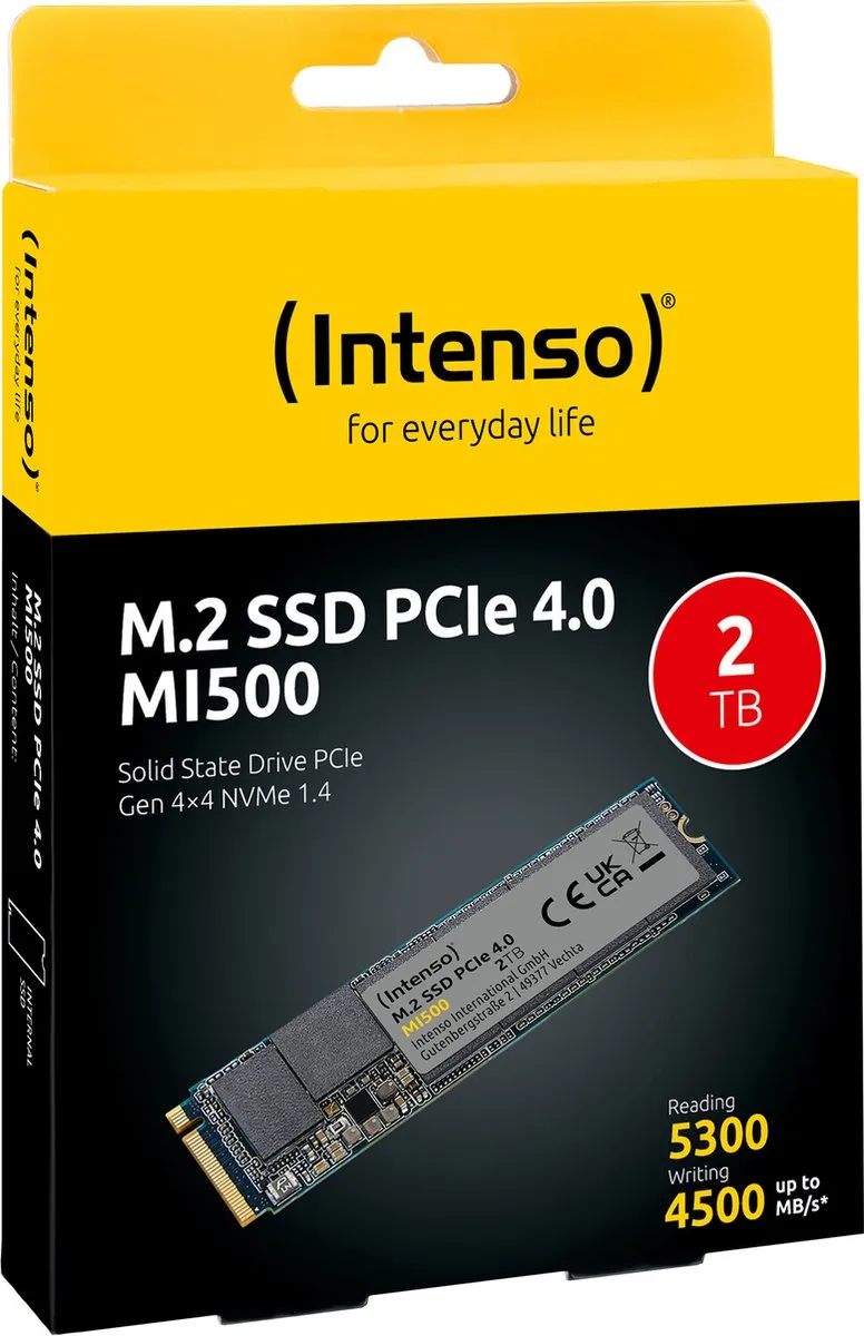 Intenso MI500 M.2 SSD 2TB - PCIe 4.0 NVMe