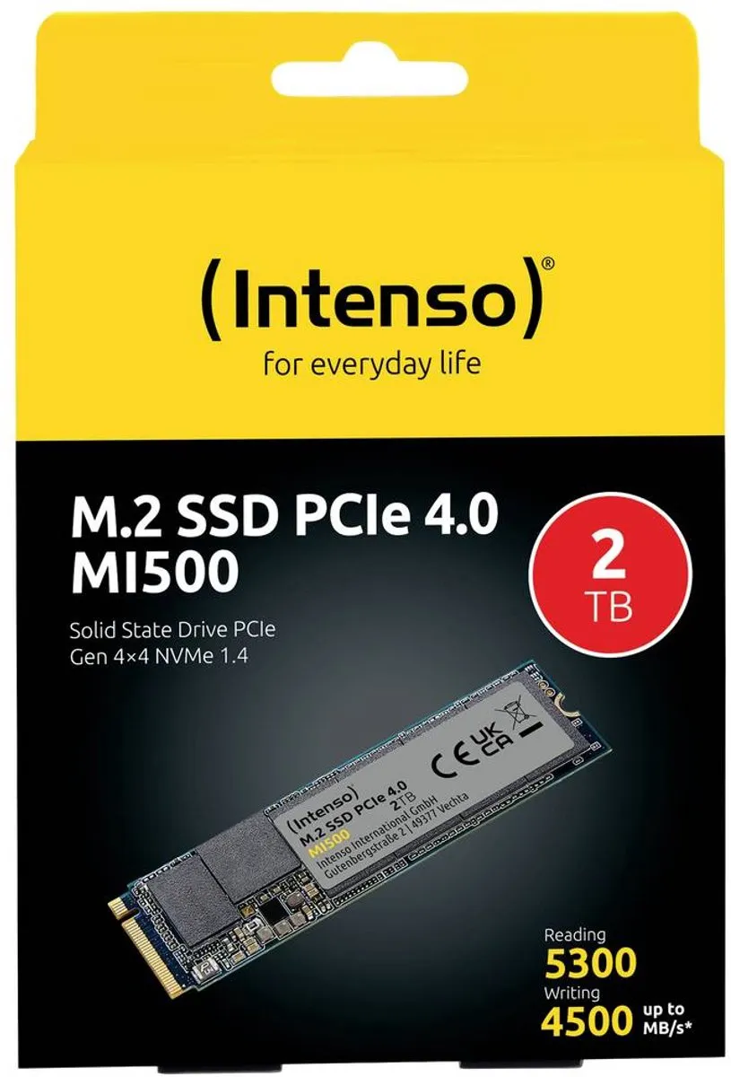 Intenso MI500 M.2 SSD 2TB - PCIe 4.0 NVMe - afbeelding 6 van 6