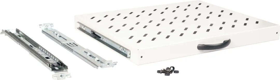 Roline 19-inch 1U Uitschuifbare Plank 350mm - 25kg Grijs - afbeelding 6 van 6