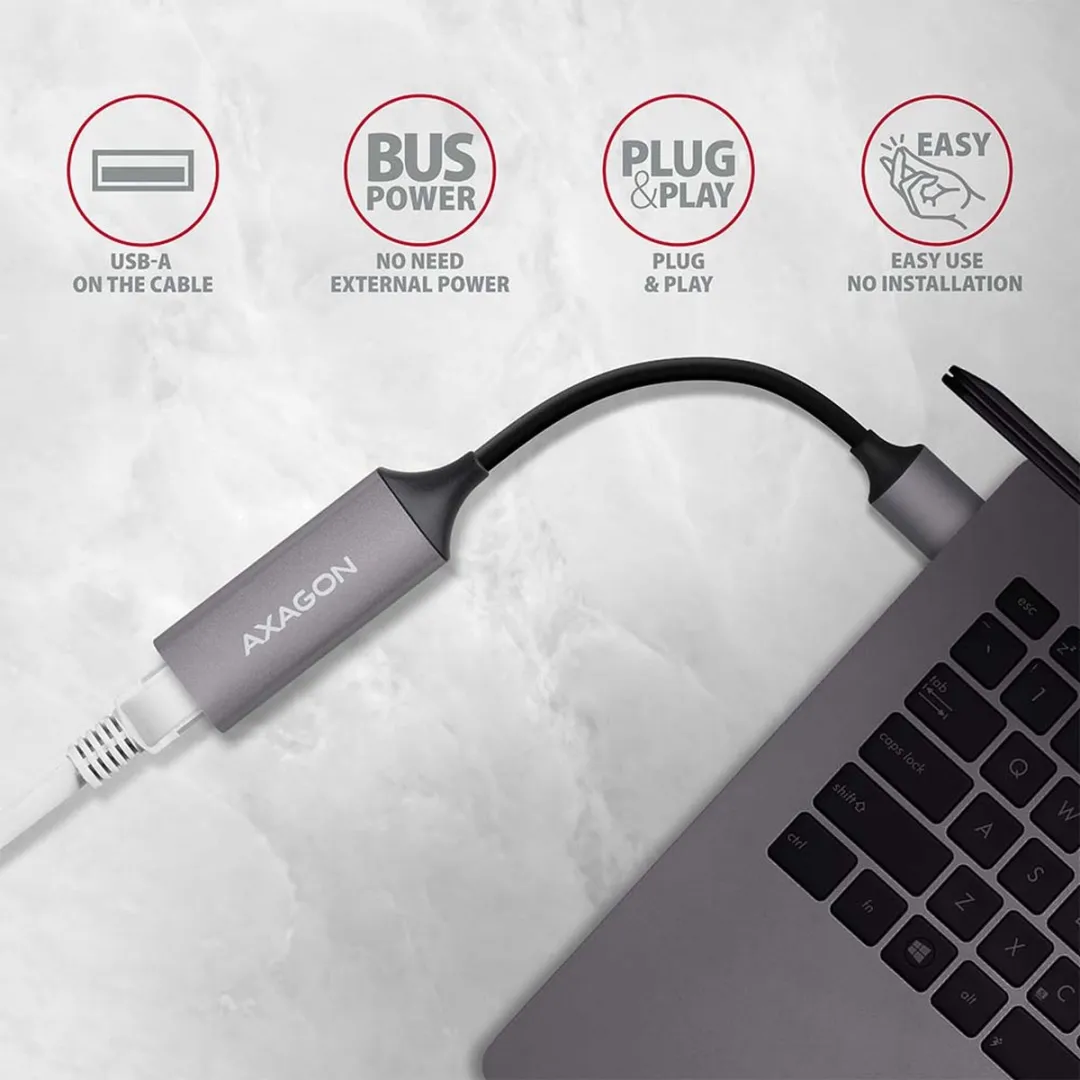 Axagon ADE-TR Netwerkadapter USB-A 3.0 - 1000 MBit/s - afbeelding 6 van 6