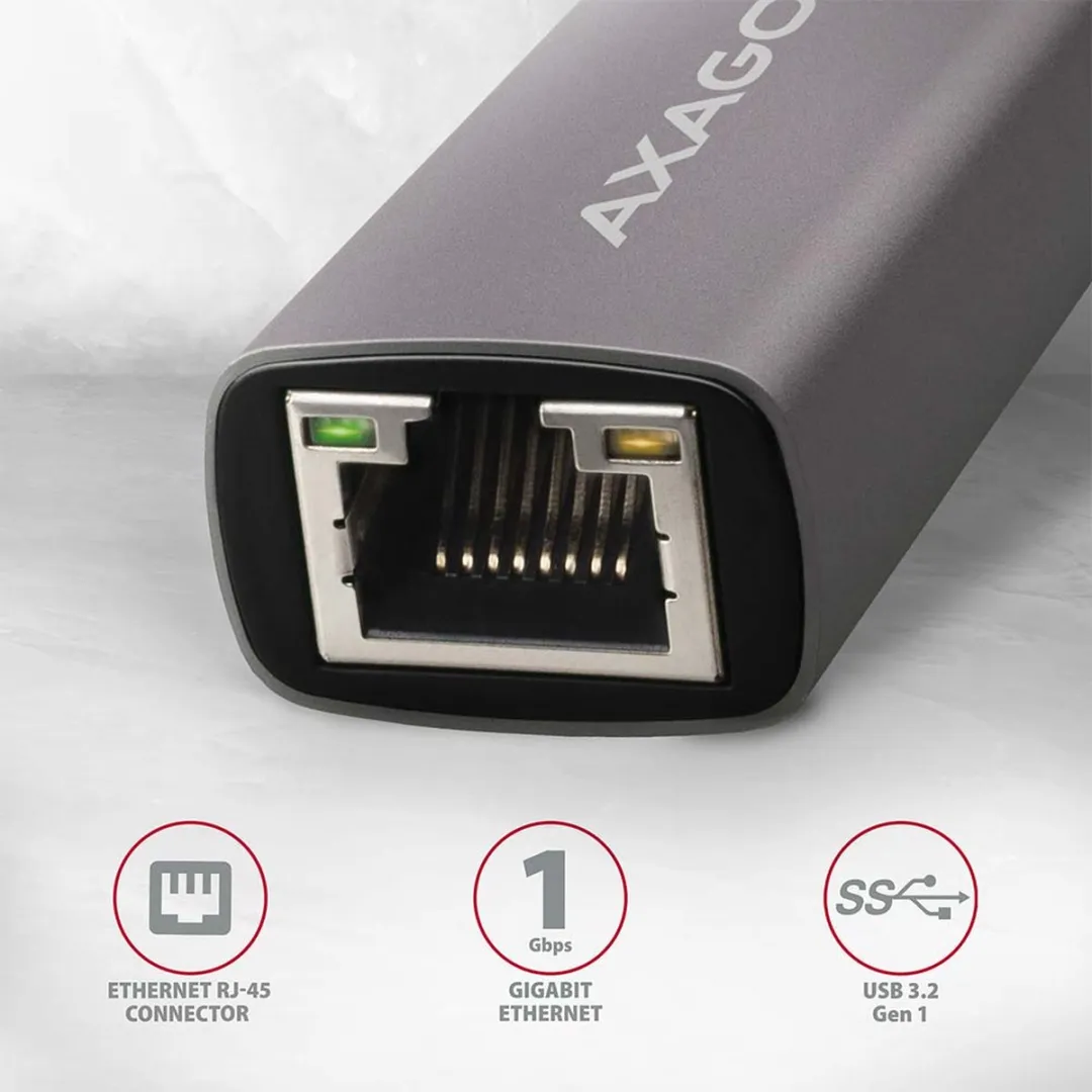 AXAGON ADE-TR Netwerkadapter 1000 MBit/s LAN (10/100/1000 MBit/s), USB-A 3.0