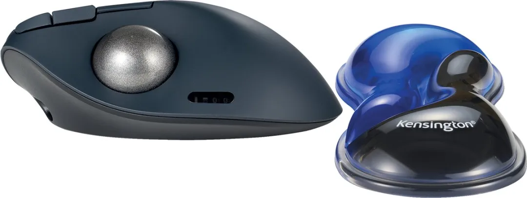 Kensington K62439WW Duo Gel Muis/Trackball - Blauw/Zwart