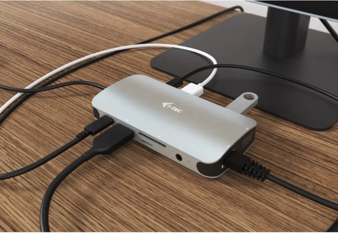 I-tec USB-C Travel Nano Dock C31NANODOCKVGAPD - HDMI/VGA/Ethernet/Zwart