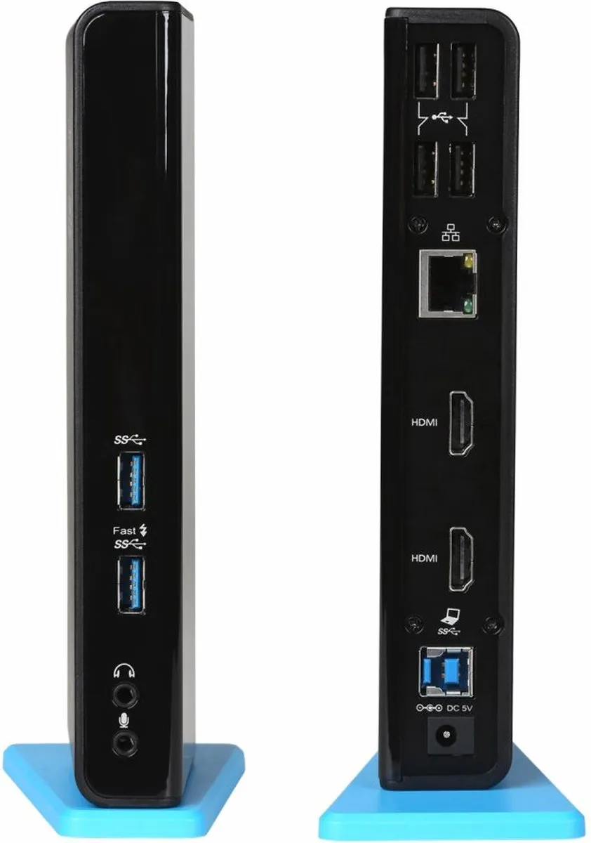 I-tec U3DUALHDMIDOCK Universeel USB-C Docking Station - 2x HDMI, 6x USB, Ethernet