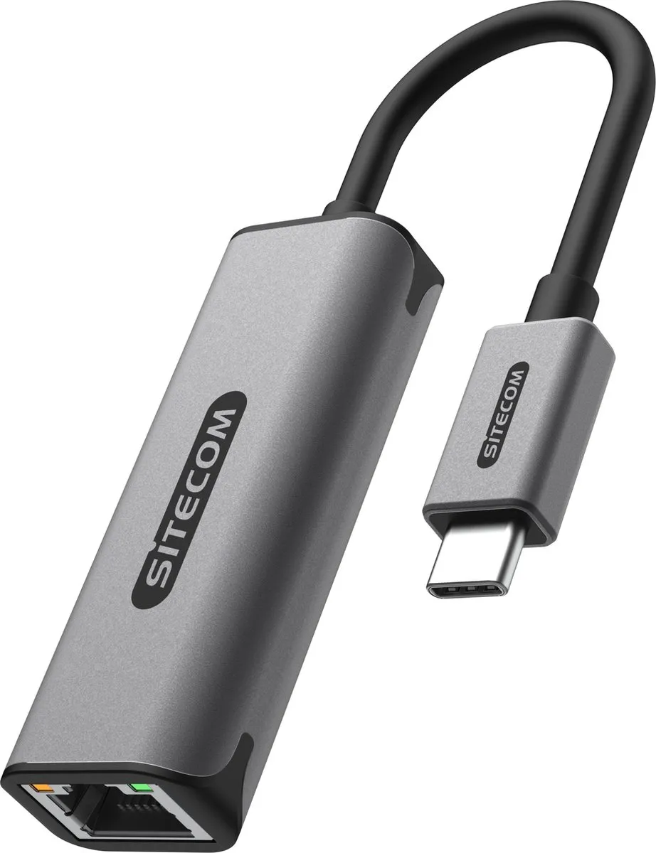 Sitecom AD-1005 USB-C naar Ethernet 1Gbit Adapter