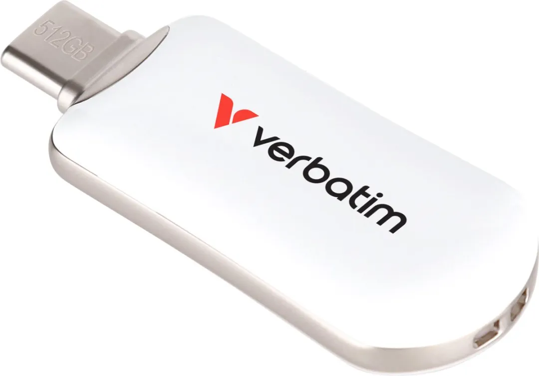 Verbatim 30231 USB Flash Drive 512GB - Type-C Wit - afbeelding 5 van 6
