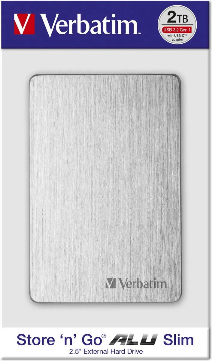 Verbatim Store n Go 53663 Externe Harde Schijf 1TB - USB 3.2 Gen 1 - Zilver - afbeelding 6 van 6