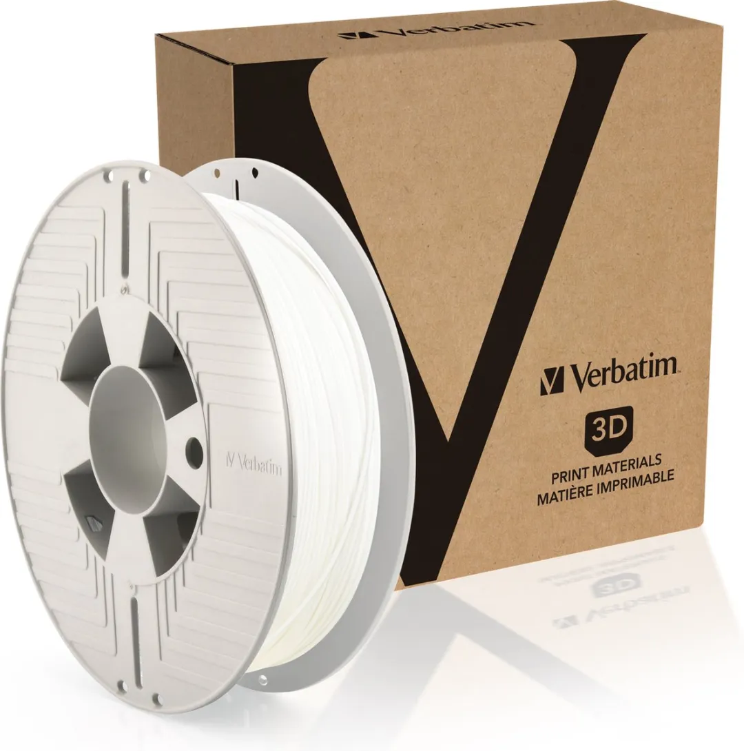 Verbatim Durabio 55150 3D Printer Filament 1.75mm - 0.5Kg Wit
