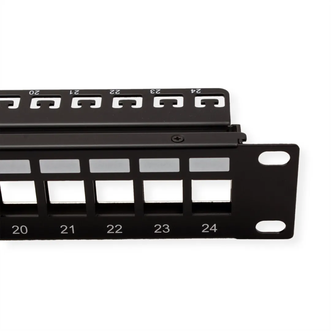 Roline 19" Keystone Patchpaneel 24P - Afgeschermd