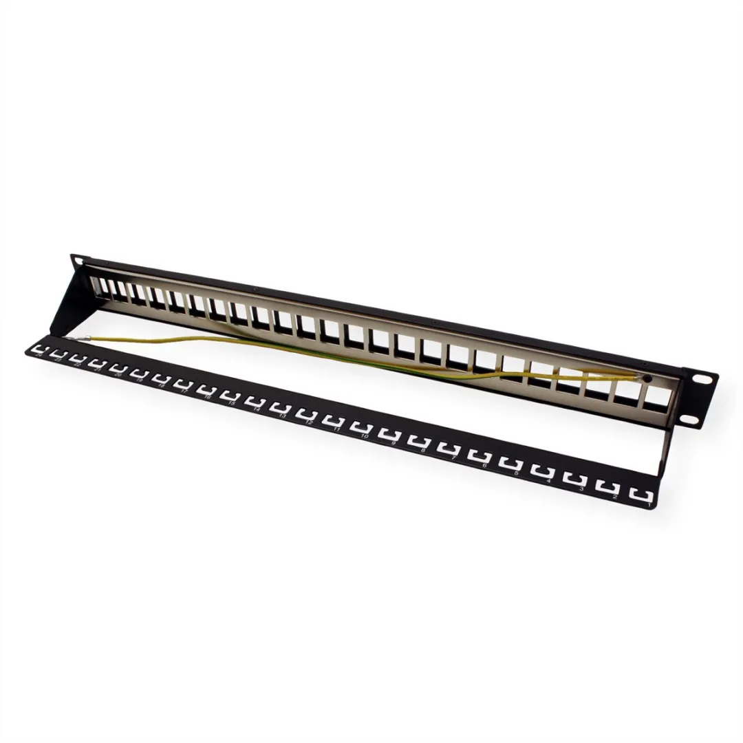 Roline 19" Keystone Patchpaneel 24P - Afgeschermd