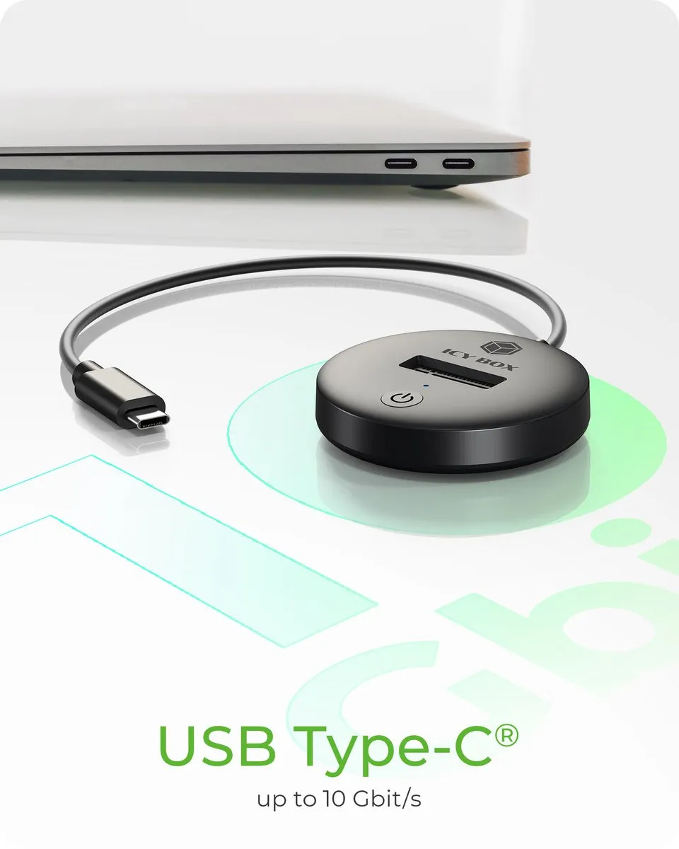Icy Box IB-1610MCD-C31 M.2 SSD Dock - USB 3.2 Gen 2 - Zwart