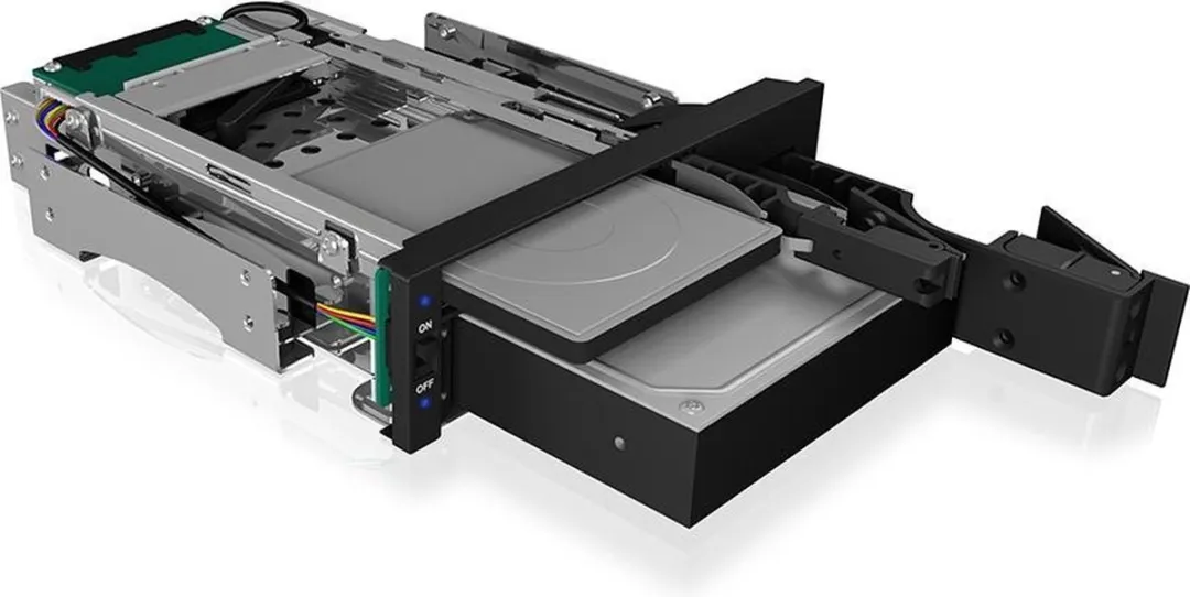 Icy Box IB-173SSK 5.25" HDD-inbouwframe - 1x 3.5" & 1x 2.5"