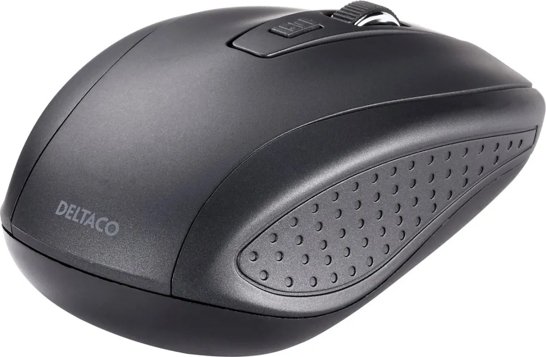Deltaco MS-809 Draadloze Reismuis - 6 Knoppen - 1600 DPI - Zwart - afbeelding 6 van 6
