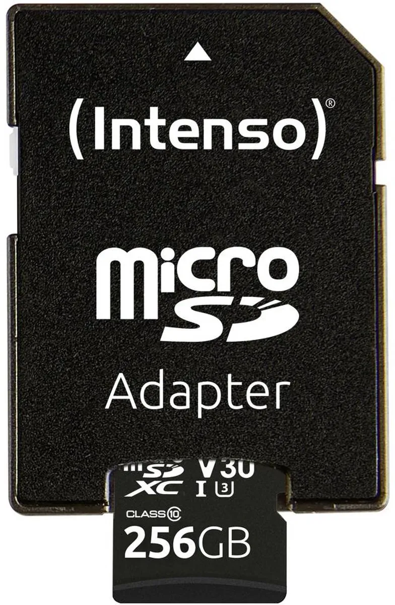 Intenso Professional miniSDXC 3433492 - 256GB UHS-I U3 V30 - Water- en temperatuurbestendig
