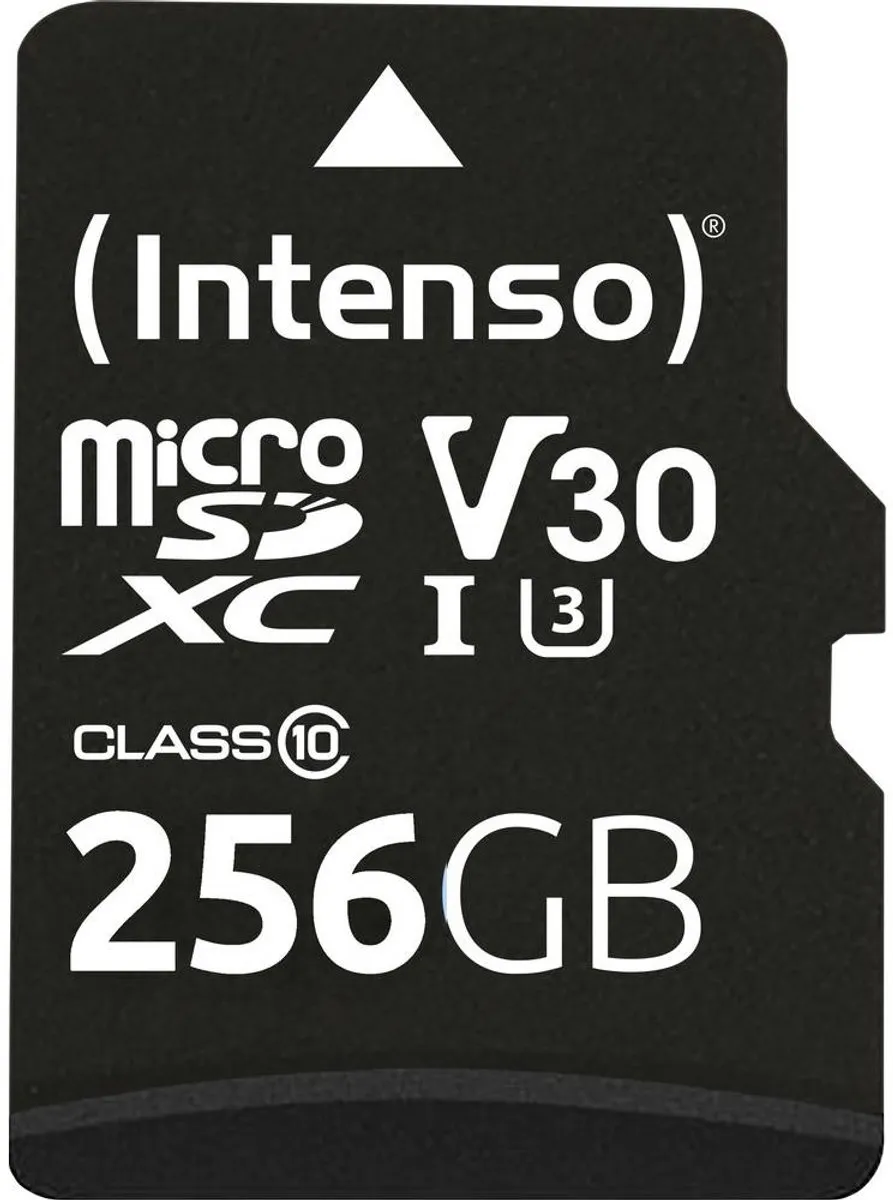 Intenso Professional miniSDXC 3433492 - 256GB UHS-I U3 V30 - Water- en temperatuurbestendig