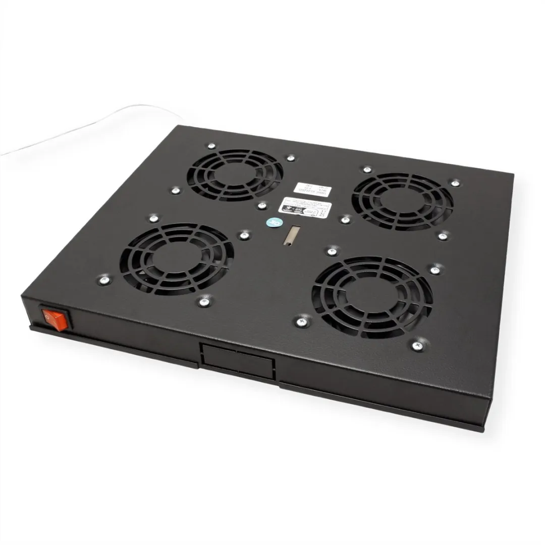 Roline 19-inch Ventilatorunit 4 Ventilatoren - Zwart - afbeelding 3 van 6