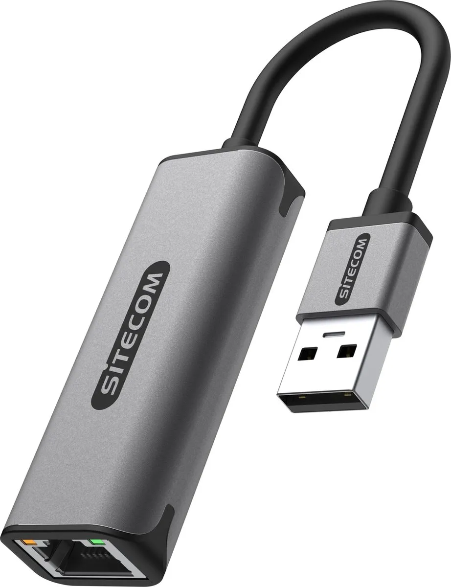 Sitecom AD-1004 USB-A naar Ethernet 1Gbit Adapter