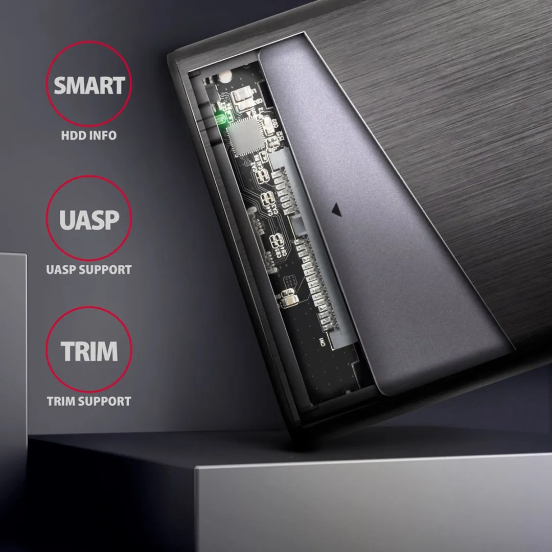 Axagon EE25-A6M USB3.0 Externe SATA Box - Zwart