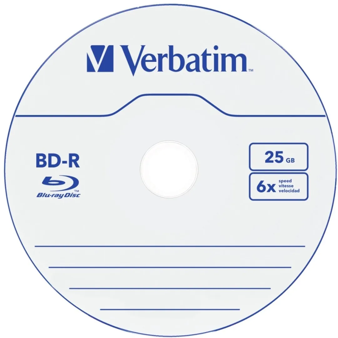 Verbatim BD-R 25GB 6x Spindel - 10 Stuks