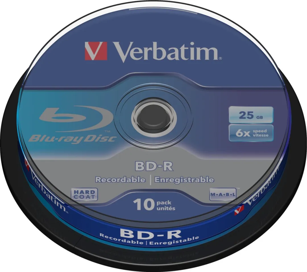Verbatim BD-R 25GB 6x Spindel - 10 Stuks