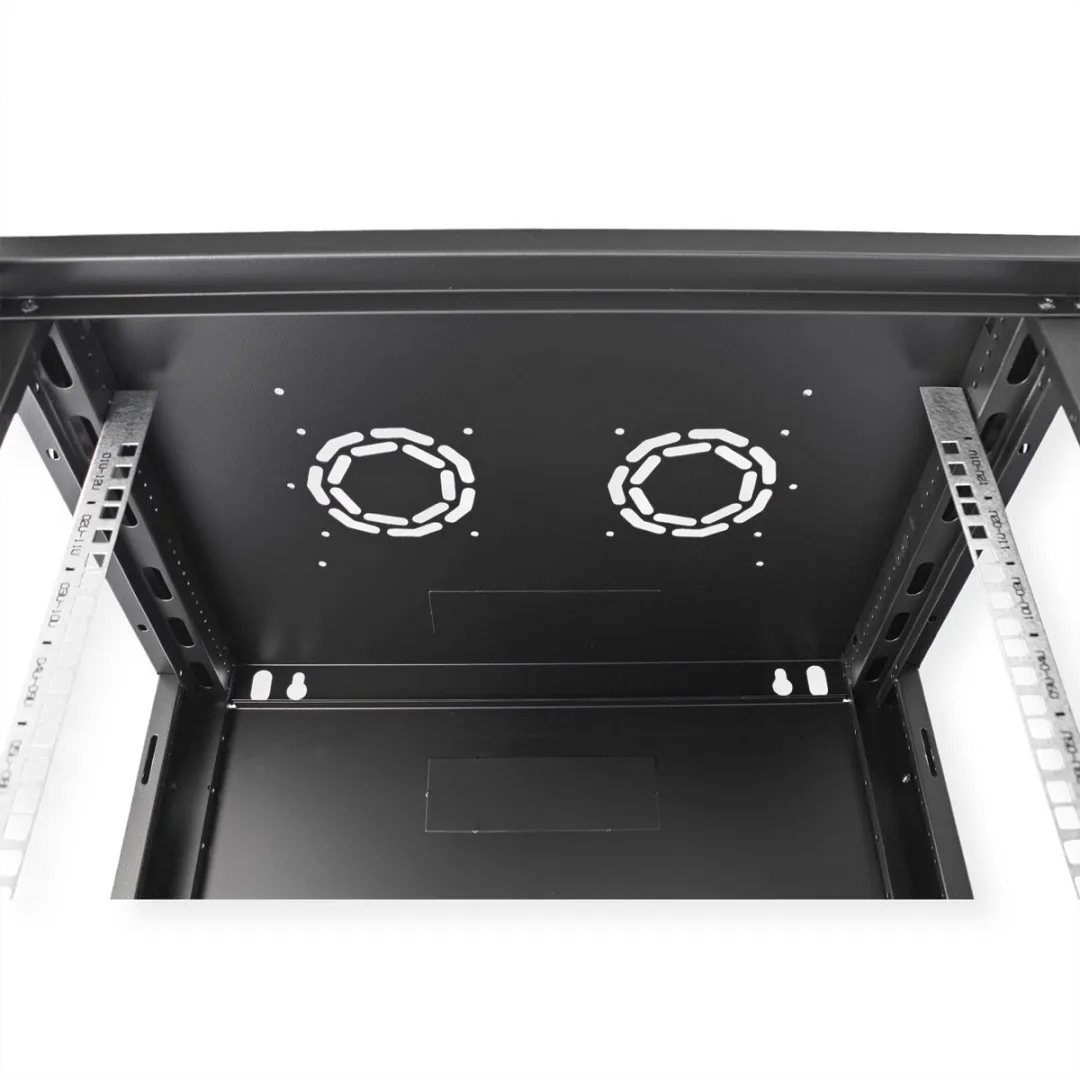 Roline 19" Wandbehuizing Basic Plus 12U - 600x450mm - Zwart - afbeelding 6 van 6
