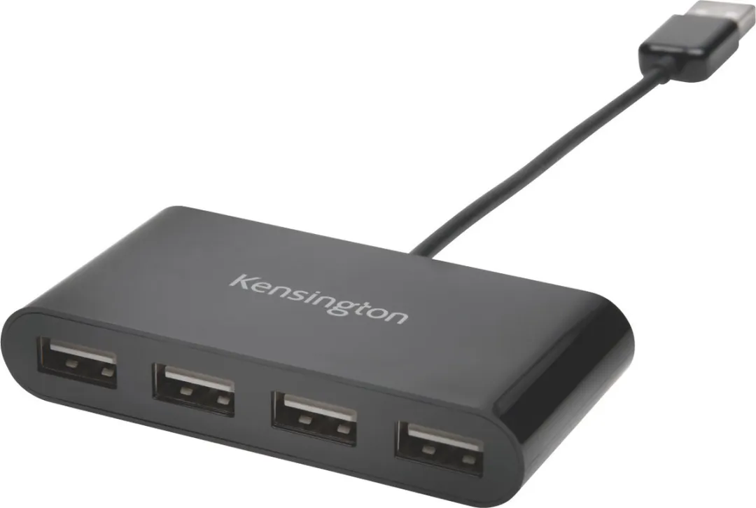 Kensington K39120EU USB 2.0 Hub 4 Poorten - Zwart