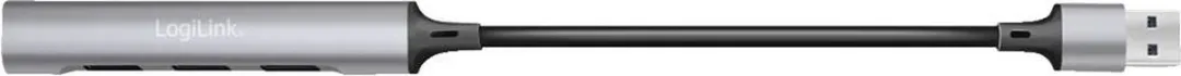 Logilink UA0391 USB 3.0 Hub - 4 Poorten - Aluminiumgrijs