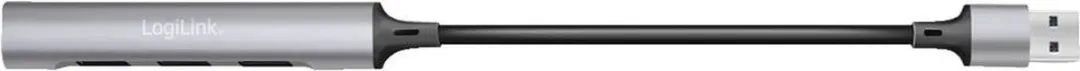 Logilink UA0391 USB 3.0 Hub - 4 Poorten - Aluminiumgrijs