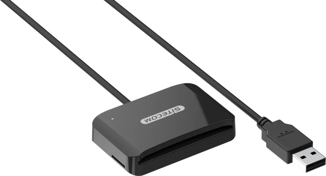 Sitecom MD-1001 USB ID Card Reader - Zwart