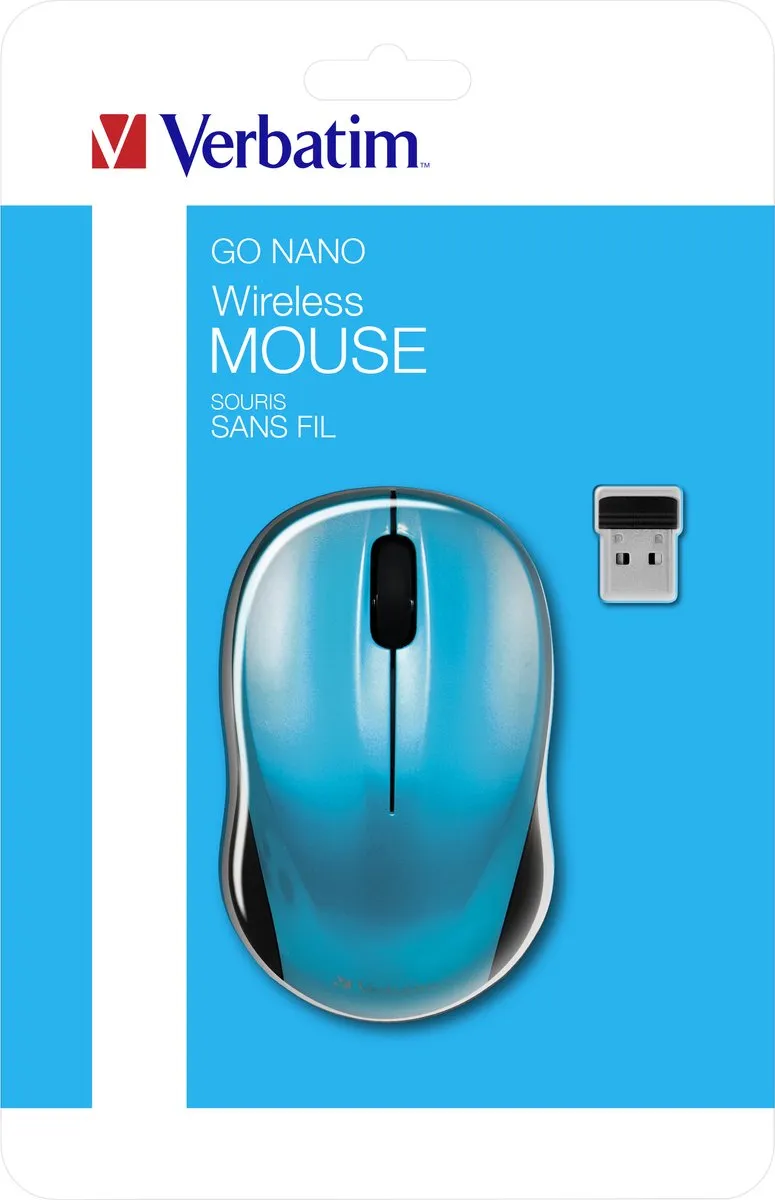 Verbatim GO NANO Wireless Mouse 023942490449 - Transparent
