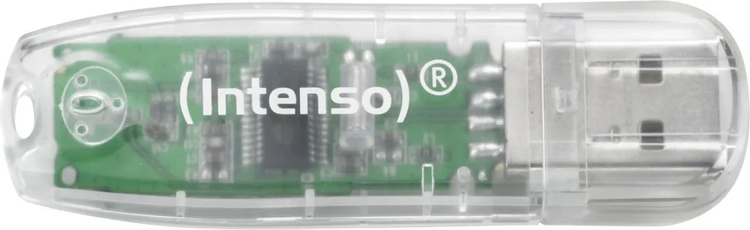 Intenso Rainbow Line USB Stick 32GB - 3 Stuks - Transparant