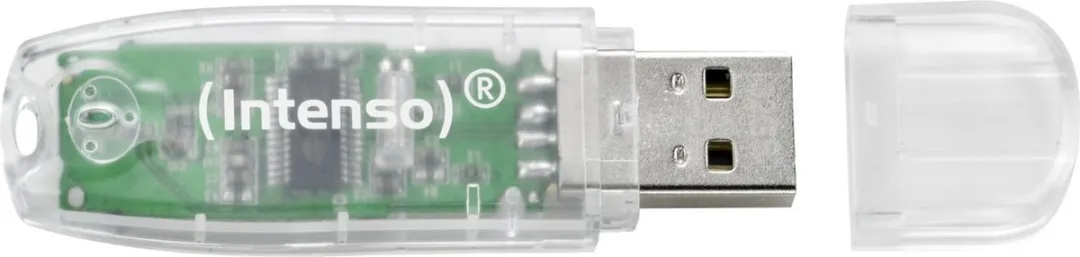 Intenso Rainbow Line USB Stick 32GB - 3 Stuks - Transparant