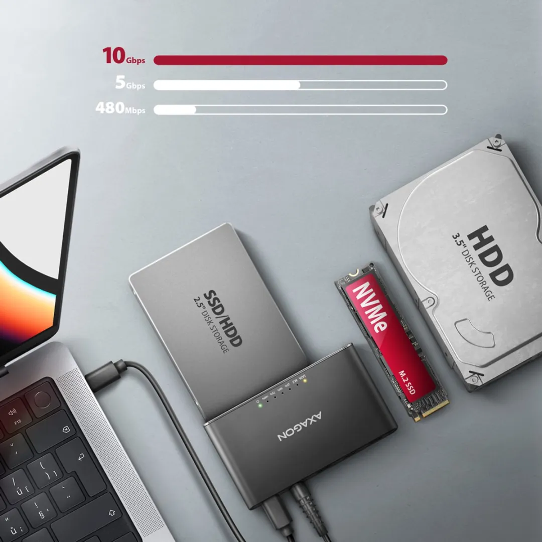 Axagon ADSA-CC USB-C 3.2 Gen 2 Dockingstation
