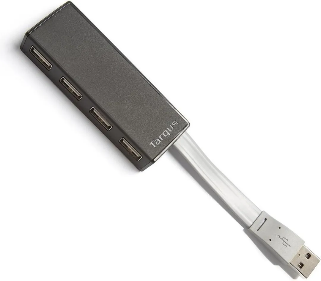 Targus ACH114EU USB 2.0 Hub - 4 Poorten - Zwart